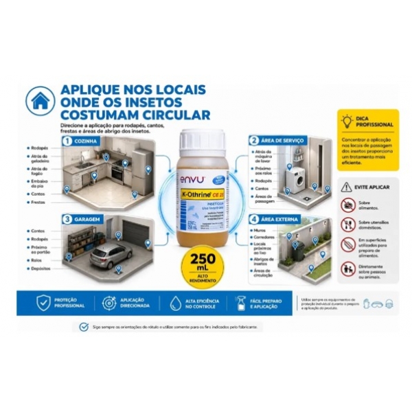 inseticida K-othrine Ce 25 250ml Mata Baratas Moscas Alto Rendimento
