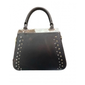 Bolsa Goyazes B-2605-8 Couro pelo Bovino Cafe Couro Atlanta Café