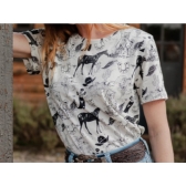 T-Shirt Zenz Western Camping Club Feminina