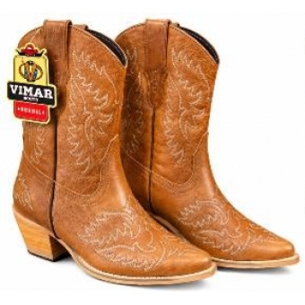 BOTA FEMININA VIMAR BOOTS HAVANA/ATLANATA MARROM