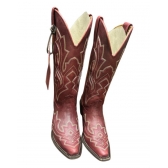 BOTA FEMININA BONAZUS RED WESTERM DE COURO