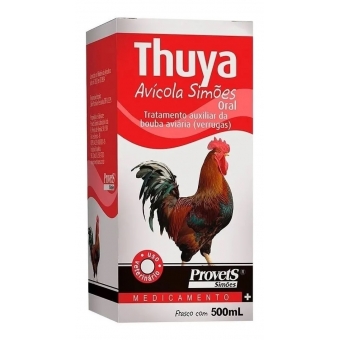 Thuya Avícola 500 Ml Simões - Verrugas Pelotas Bouba Em Aves