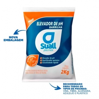 Barrilha Leve Elevador De Ph Mais Suall Para Piscinas 2kg