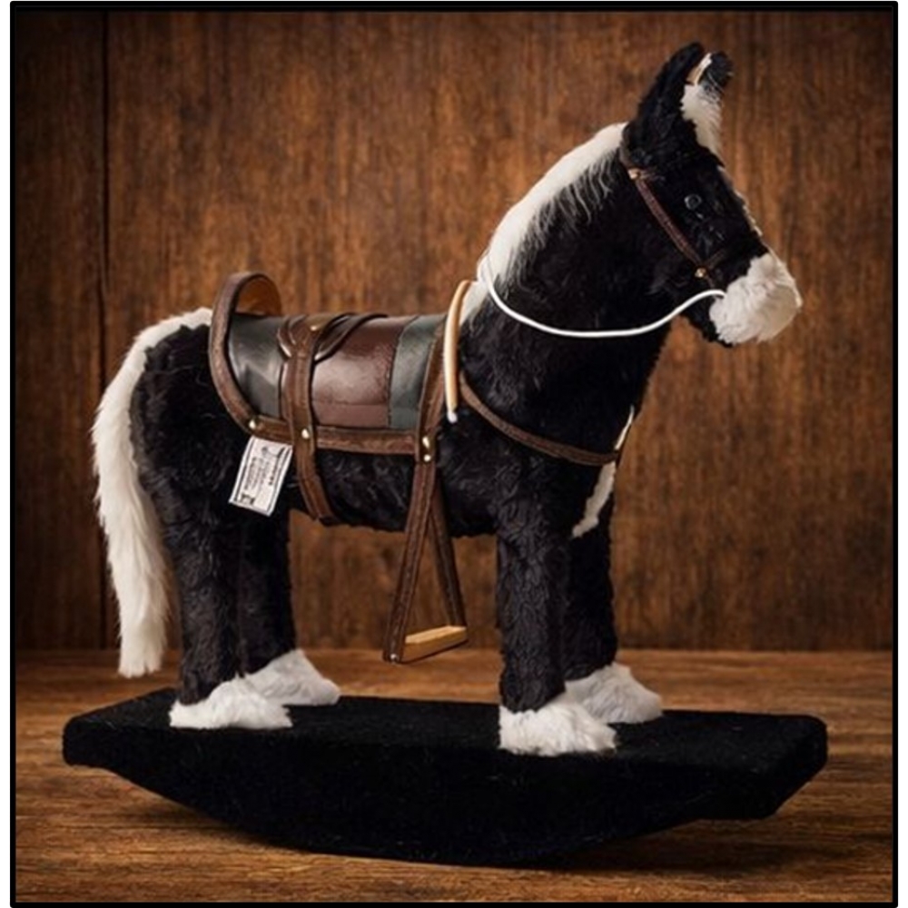 Cavalinho De Balanço Super Luxuoso De Sela Cowtry