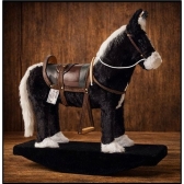 Cavalinho De Balanço Super Luxuoso De Sela Cowtry