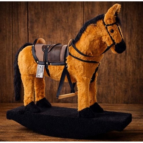 Cavalinho De Balanço Super Luxuoso De Sela Cowtry
