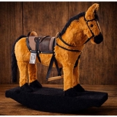 Cavalinho De Balanço Super Luxuoso De Sela Cowtry