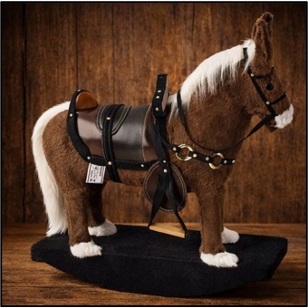 Cavalinho De Balanço Super Luxuoso De Sela Cowtry