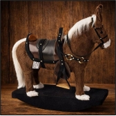 Cavalinho De Balanço Super Luxuoso De Sela Cowtry