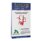 Contra Carrapatos Moscas e Bernes em Bovinos Insemax Pour-On - 1 litro