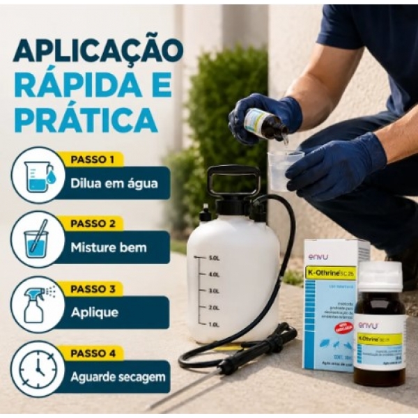 Inseticida K-othrine Sc 25 30ml Controle Baratas, Moscas, Mosquitos.