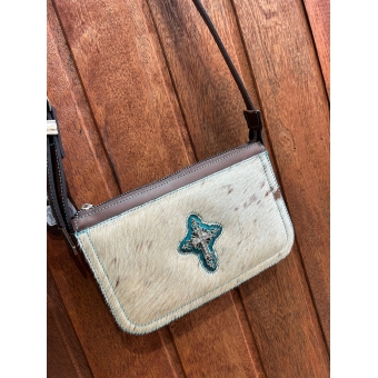 BOLSA CINCOW DIVE COURO PELO MARROM  (MOD9418)