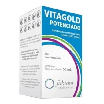Suplemento Vitaminico Caes Gatos Vitagold Potenciado 50ml