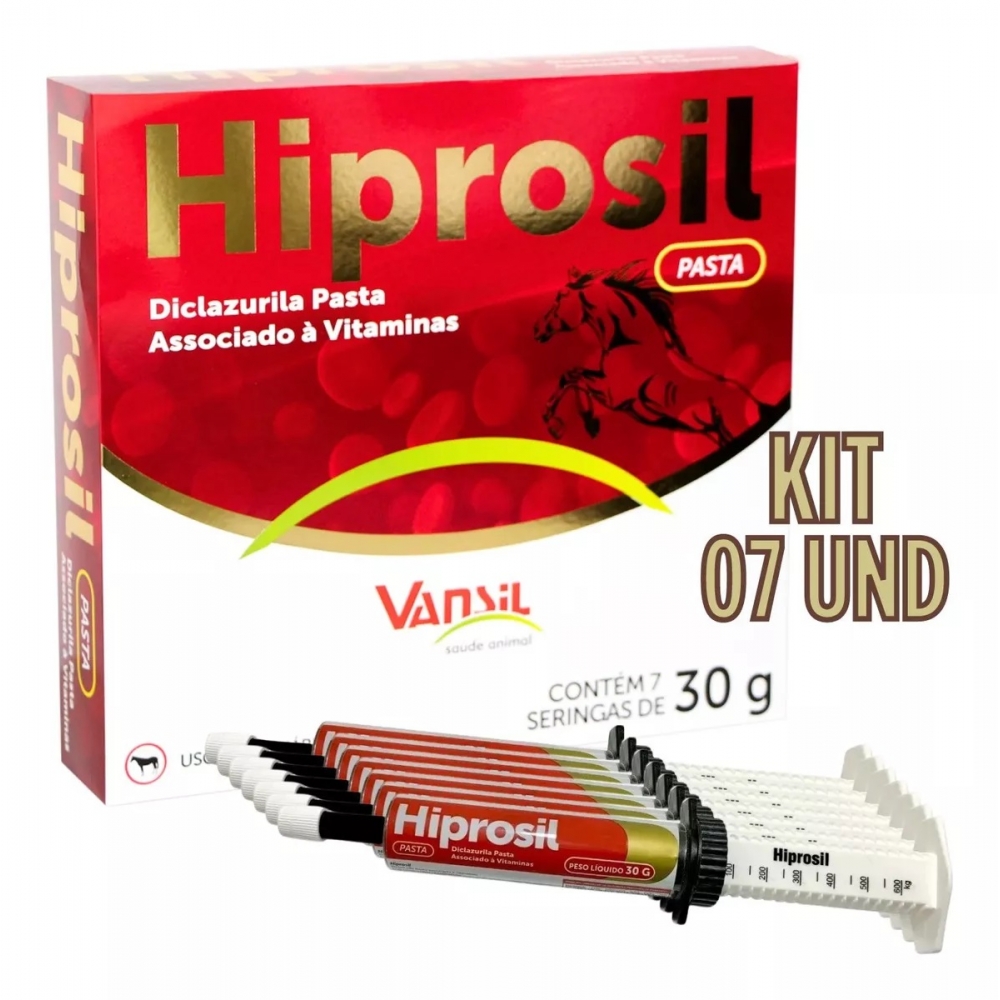 Hiprosil 7 Bisnagas De 30 Gr Diclazuril Bambeira Pasta