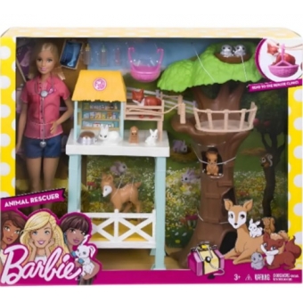 Barbie Profissões Playset Resgate De Animais Fcp78 Mattel