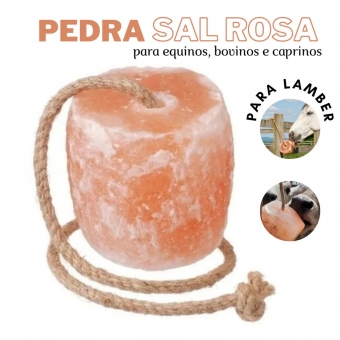Sal Rosa Do Himalaia P/ Equinos, Bovinos E Caprinos 1 Bloco