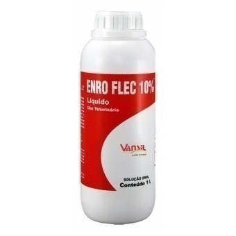 Enro Flec Enrofloxacino Oral 10% - 1 Litro Vansil