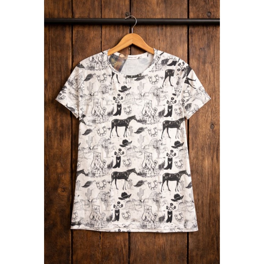 T-Shirt Zenz Western Camping Club Feminina