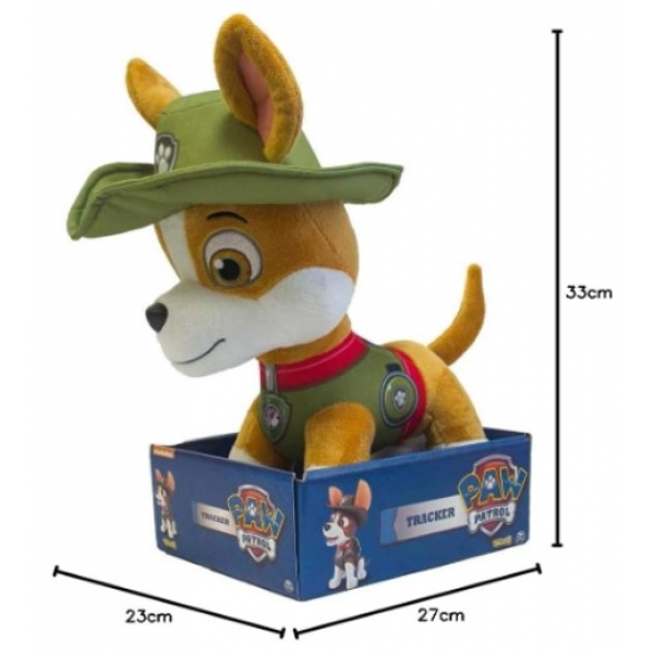 PATRULHA CANINA  PELUCIA TRACKER VERDE