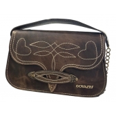 Bolsa Goyazes Original Em Couro Dallas Tabaco