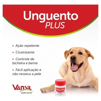 Unguento Plus 250g Vansil Pomada Cicatrizante E Repelente