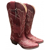 BOTA FEMININA BONAZUS RED WESTERM DE COURO