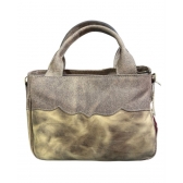 Bolsa Goyazes B-2606-5 Dallas Creme e Couro Strong Café