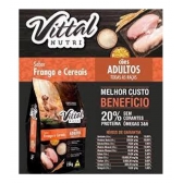 Raçao P/caes Vittal Nutri 15kg 20% Proteina Ajuda Na Pelagem