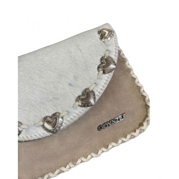 Bolsa Goyazes B-2611-10 Cores Aveia e Austin Branco