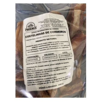 Osso De Carneiro Defumado Costelinha Caes E Gatos 150gr