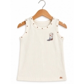 Regata Western Cowgirl Club - Bordado Bota com Tachas - Cód. 3498 - Off White