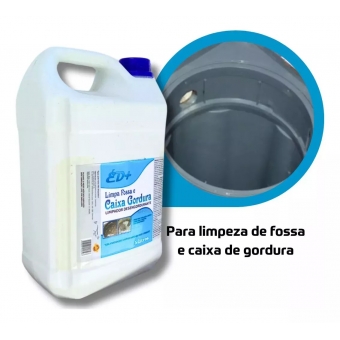 Limpa Fossa Caixa De Gordura Manutenção De Esgoto Limpa Grelha de Churrasqueira 5 Litros