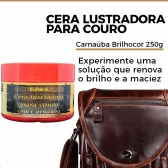 Cera Hidratante Lustradora Carnauba Couro Amacia Protege250g