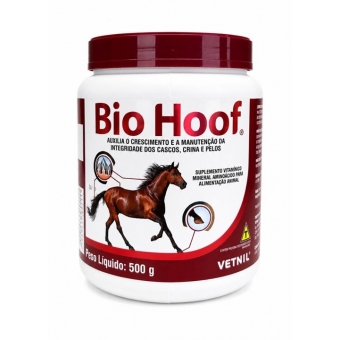 Bio-hoof 500g Vetnil Suplemento Vitamínico P/ Cascos Pelos