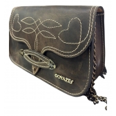Bolsa Goyazes Original Em Couro Dallas Tabaco
