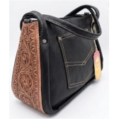Bolsa Goyazes B-2607-1 Couro Pit Stop Preto