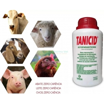 Tanicid 200g Bovinos Equinos Carrapato Piolhinos Aves