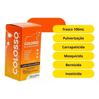 Colosso Pulverização 100ml Carrapato E Moscas