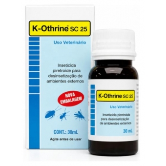 Inseticida K-othrine Sc 25 30ml Controle Baratas, Moscas, Mosquitos.