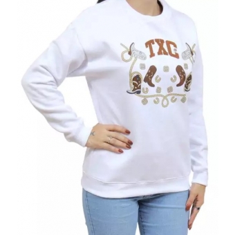 Moletom Feminino Branco TXC