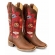 BOTA VIMAR BOOTS FOSSIL/SELLA MAGNUM RUSTIC ESTAMPA VERMELHA