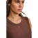 Vestido Feminino TXC Midi Malha Moletom Marrom