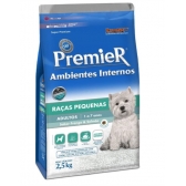 Ração Premier Ambientes Internos para Cães Adultos Sabor Frango e Salmão, 2,5kg