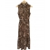 VESTIDO AUSTIN MISS COUNTRY MARROM COM ESTAMPA