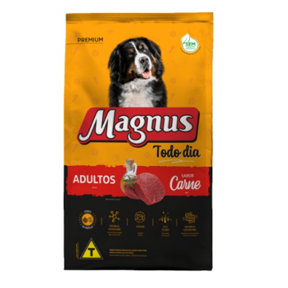 Ração Magnus Todo Dia Cães Adultos Carne 20 kg