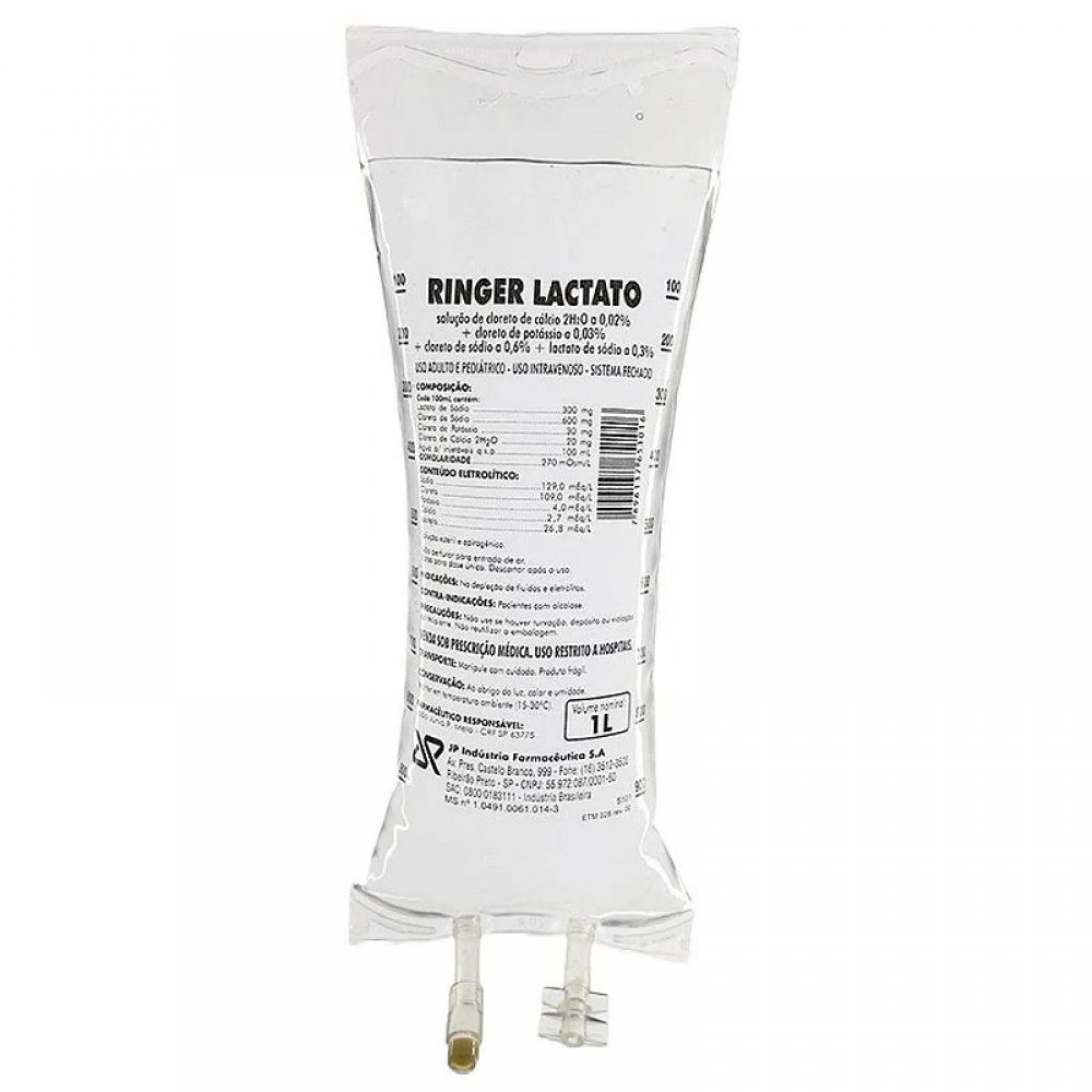 SORO RINGER LACTADO 1000ML BOLSA