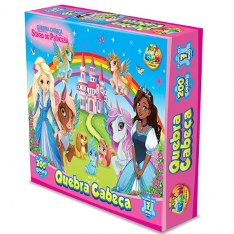 QUEBRA CABEÇA SONHO DE PRINCESA COM 200 PEÇAS