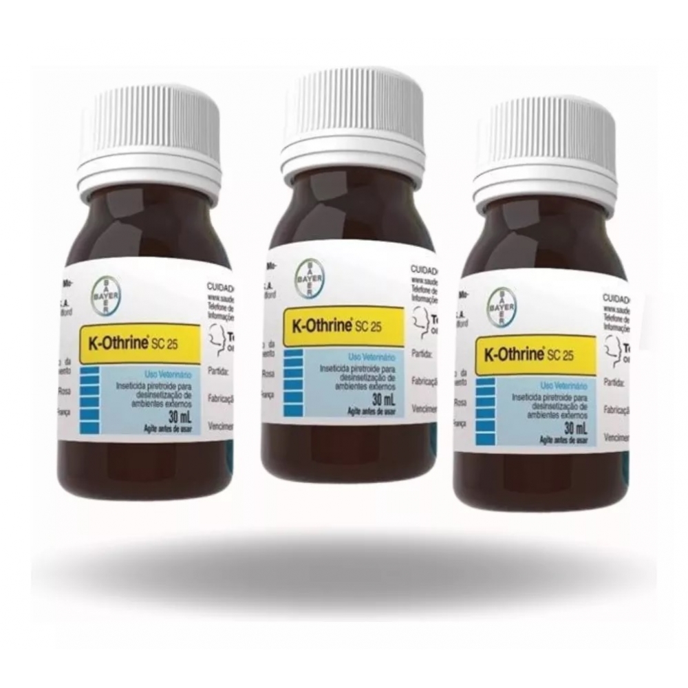 Inseticida Interno K-othrine Sc 30ml Kit Com 03 Mata Mosca