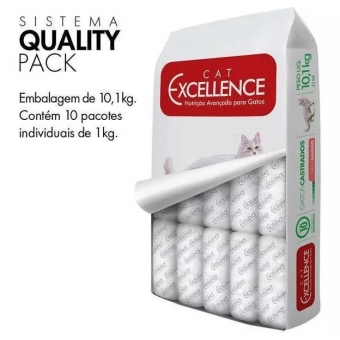 Ração Gato Castrado Cat Excellence Salmão 10,1 Kg