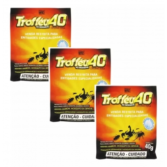Trofeu 40 Kit com 3 sachês
